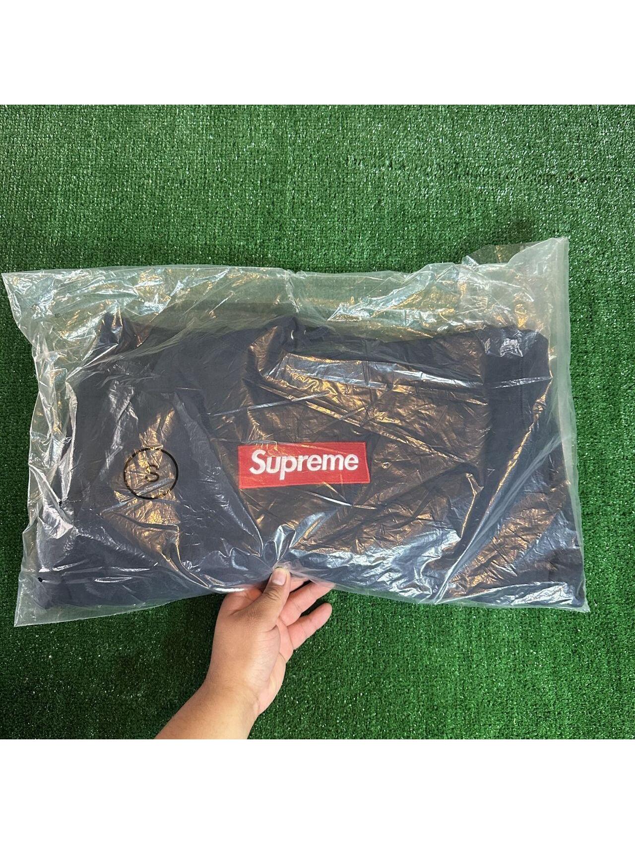 Sz: Sm- (Fw24) Supreme Box Logo Hooded Sweatshirt Navy/Red